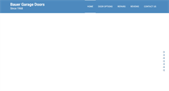 Desktop Screenshot of bauergaragedoors.com